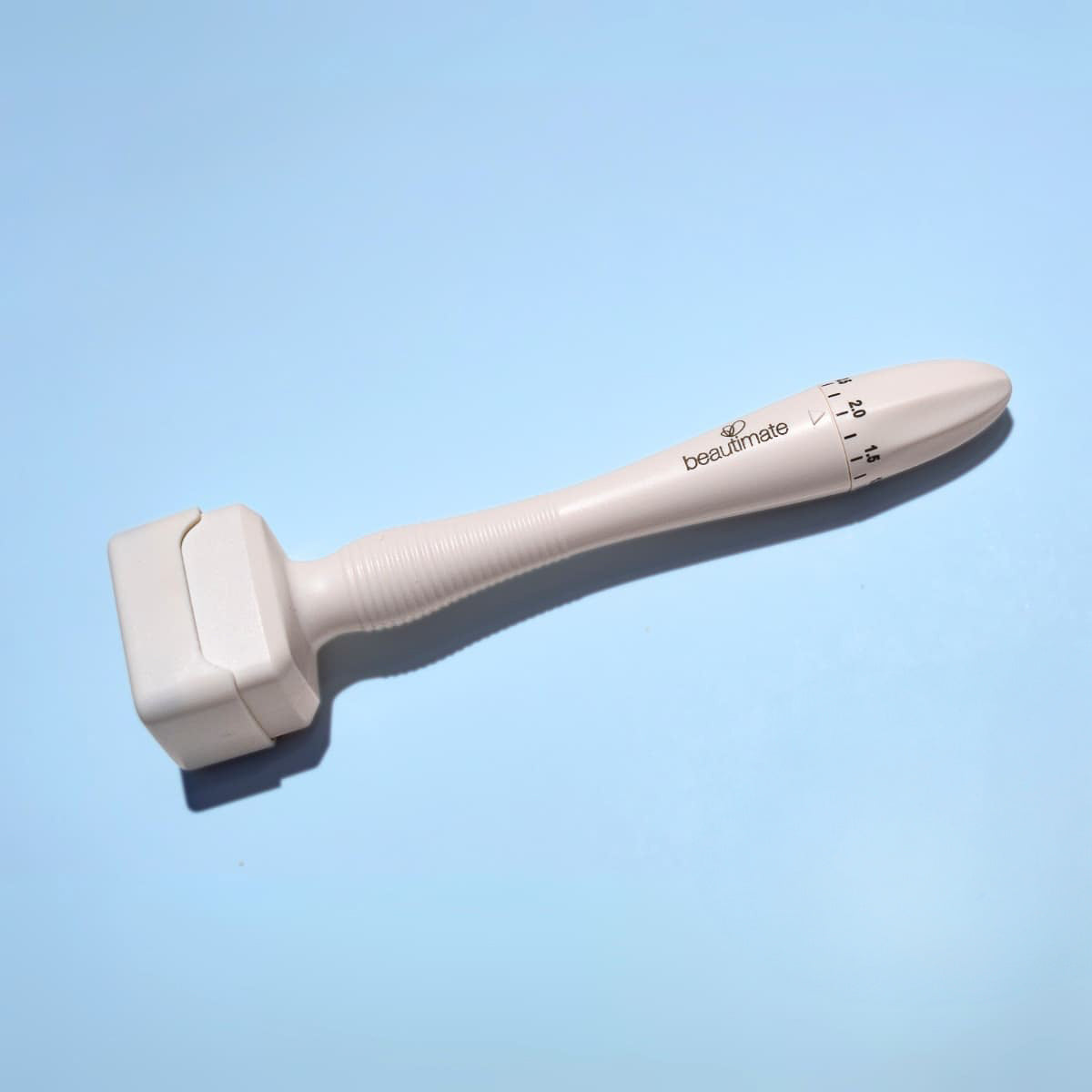 Beautimate Adjustable Derma Stamp with 140 stainless steel needles for skin and scalp microneedling